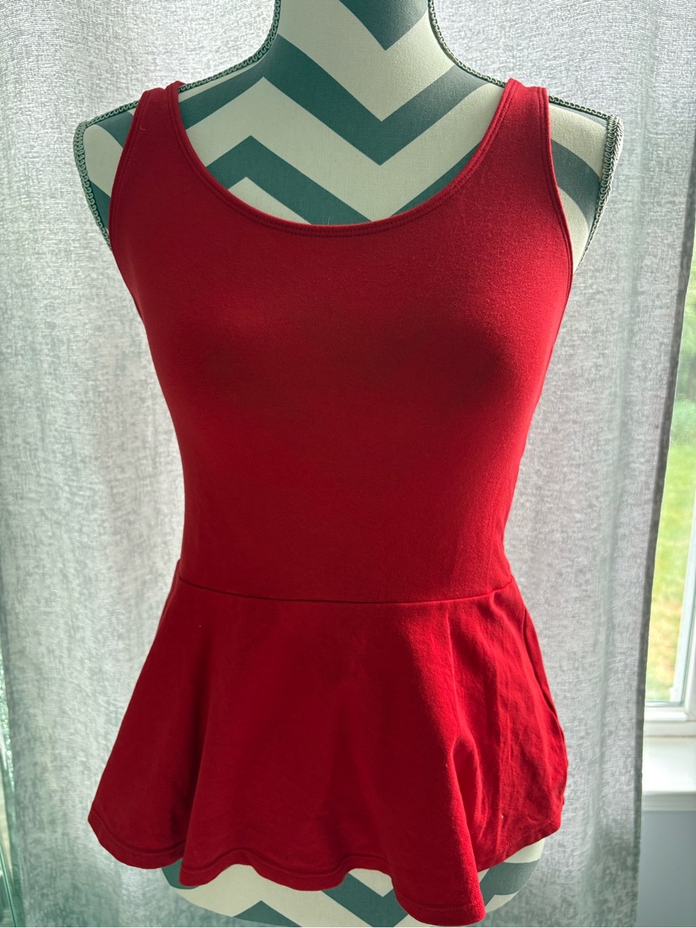 Express Bright Red Knit Top